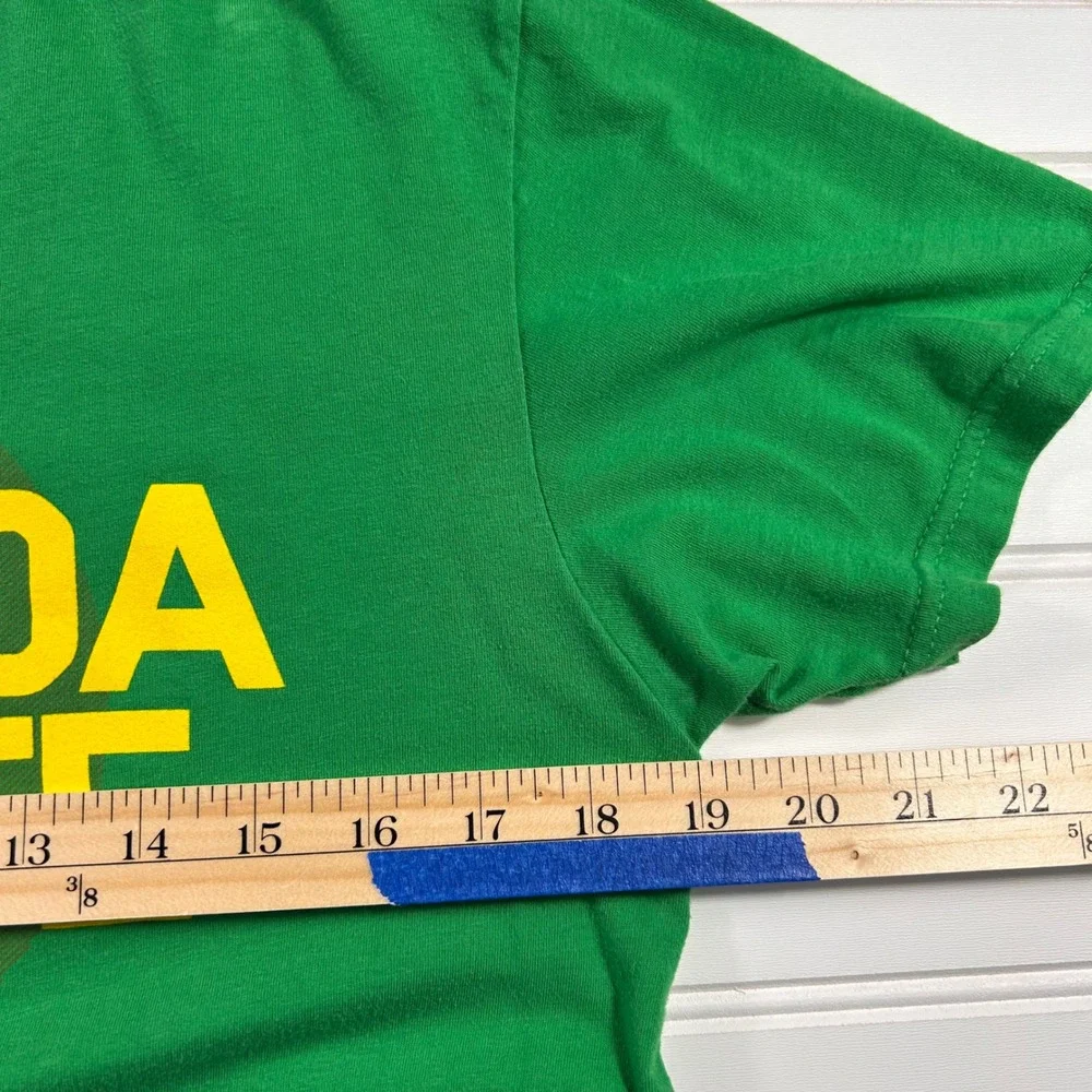FLAWED Roots of Fight Machida Karate Brazil Graphic T-Shirt Men Medium Green MMA - Picture 9 of 10
